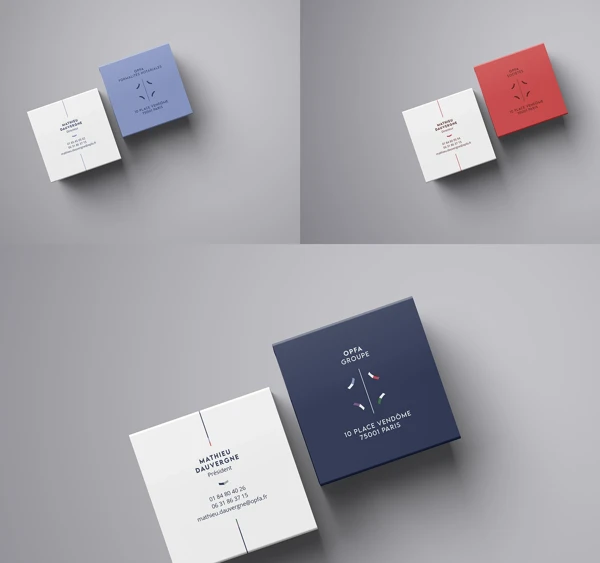 Exemples de cartes de visite