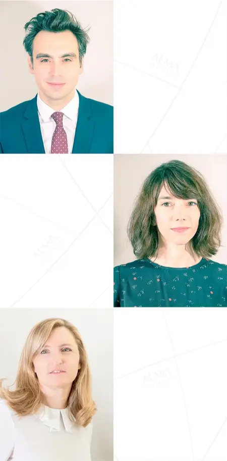 Mise en scène des portrais de l'équipe avec le pic