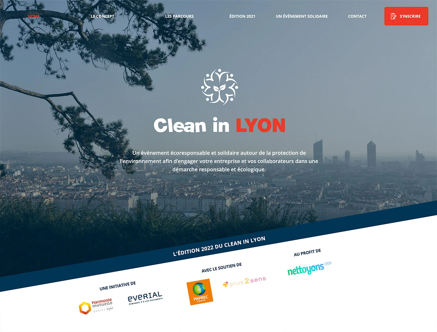 Page d'accueil du site