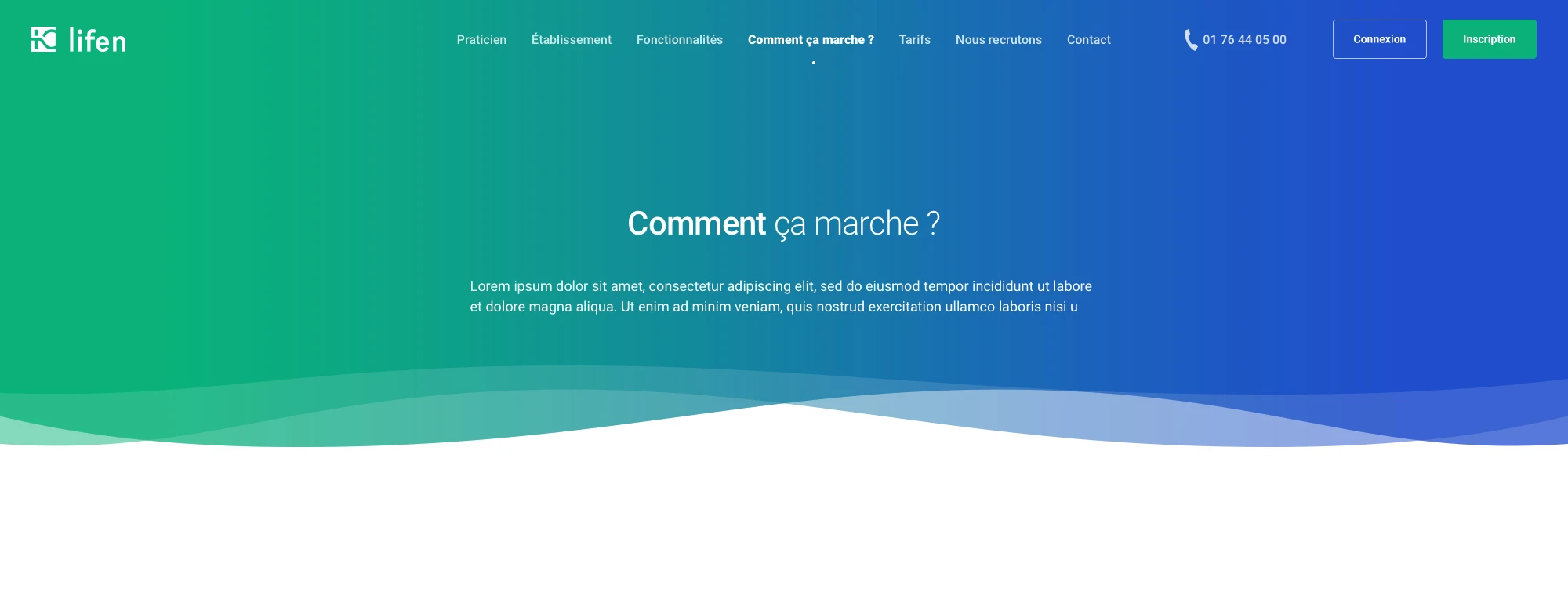 Capture d'écran du site web