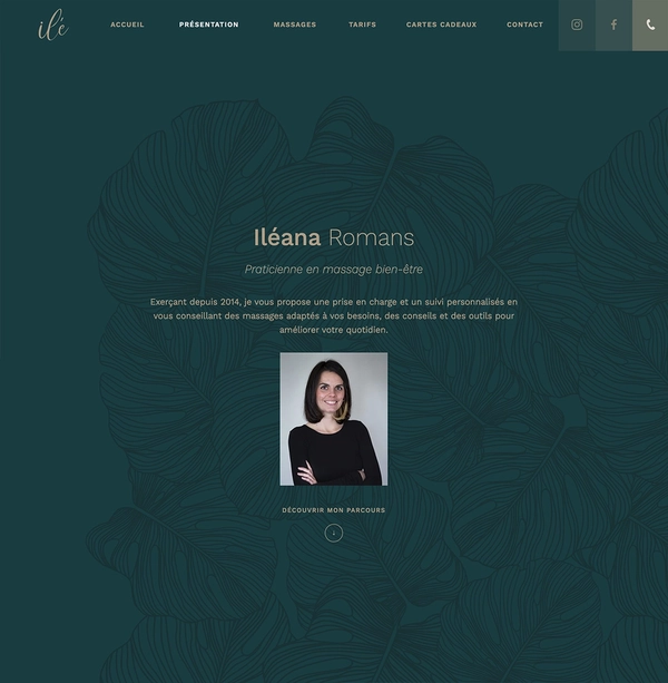 Page de présentation