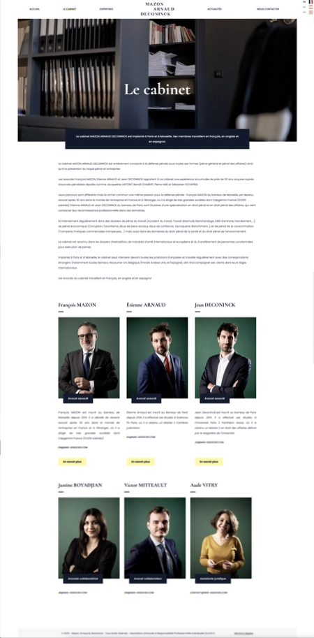 Présentation du cabinet