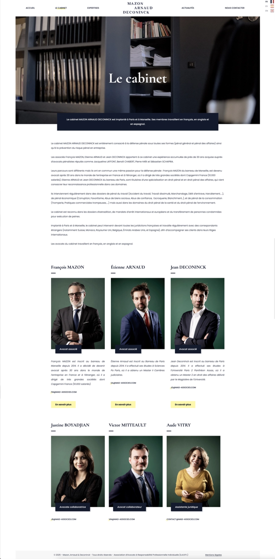 Présentation du cabinet