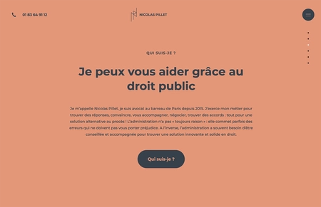 Extrait de la page d'accueil