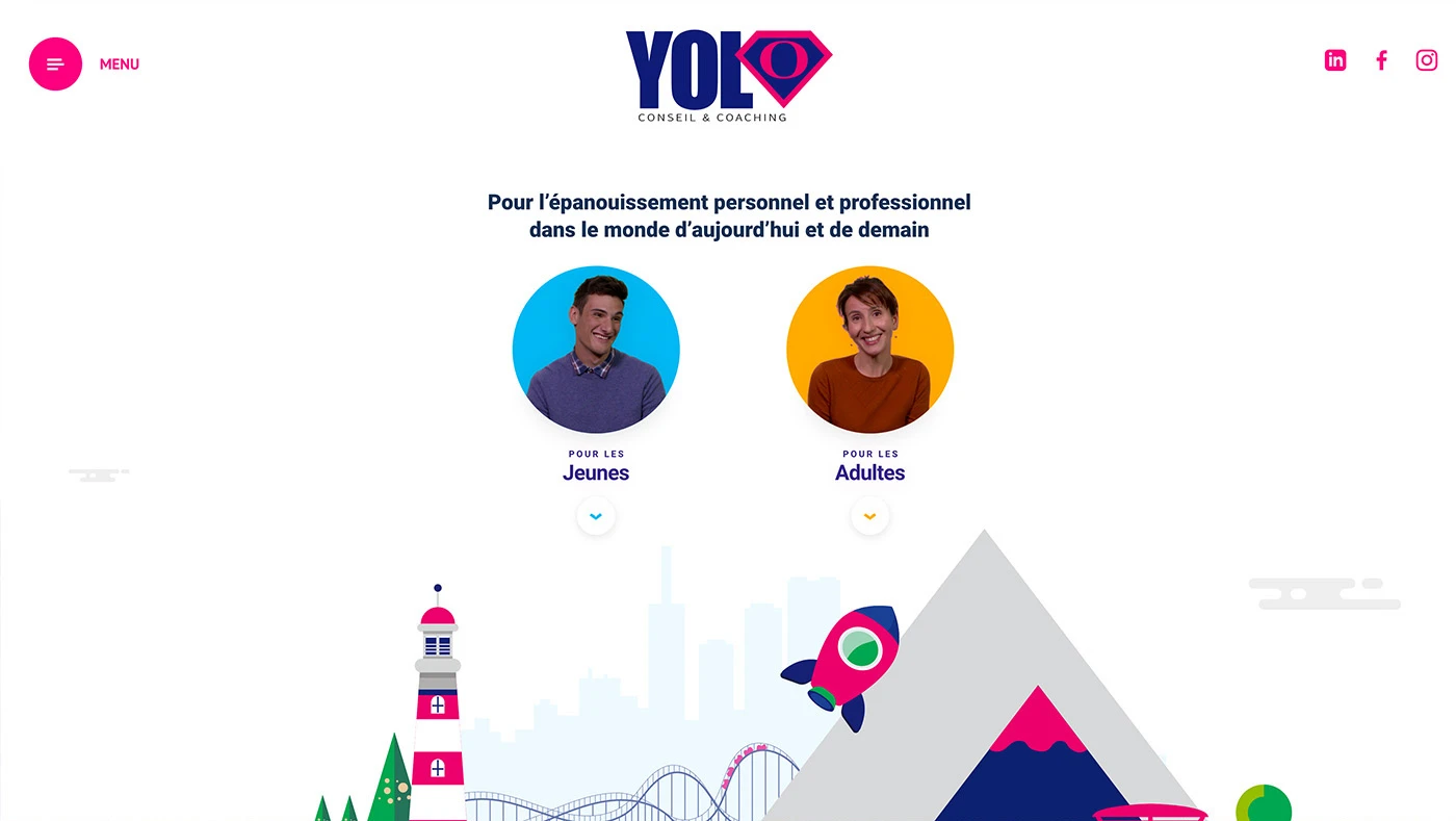 Page d'accueil du site