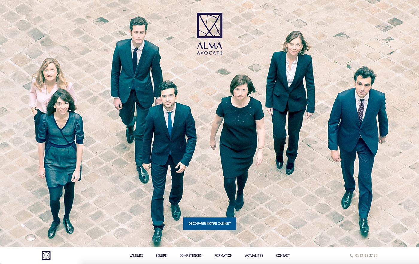 Capture du site internet Alma Avocats